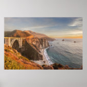 Kustlijn | Bixby Bridge, Big Sur California Poster (Voorkant)