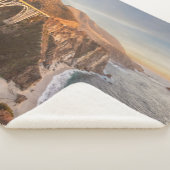 Kustlijn | Bixby Bridge, Big Sur California Sherpa Deken (3/4)