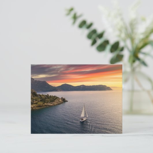 Kustlijn | Bodrum, Turkije Briefkaart (Staand voorkant)