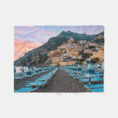 Kustlijn | Campanië, Italië Fleece Deken (Voorkant (Horizontaal))