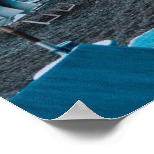 Kustlijn | Campanië, Italië Poster (Hoek)