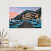 Kustlijn | Campanië, Italië Poster (Keuken)