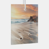 Kustlijn | Canarische Eilanden, Spanje Glas Ornament (Voorkant Rechts)