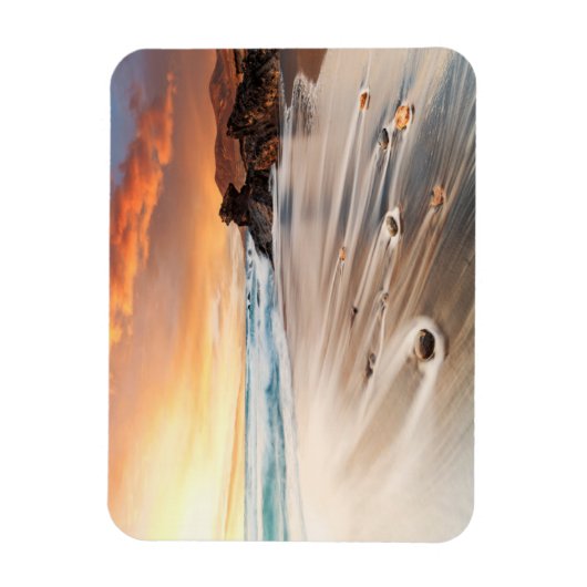 Kustlijn | Canarische Eilanden, Spanje Magneet (Verticaal)