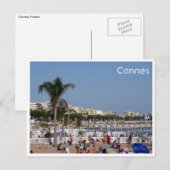 kustlijn cannes briefkaart (Voorkant / Achterkant)