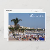 kustlijn cannes briefkaart (Voorkant / Achterkant)