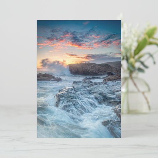 Kustlijn | Carmel California Bedankkaart (Staand voorkant)
