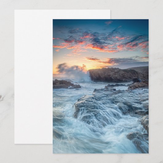 Kustlijn | Carmel California Bedankkaart (Voorkant / Achterkant)