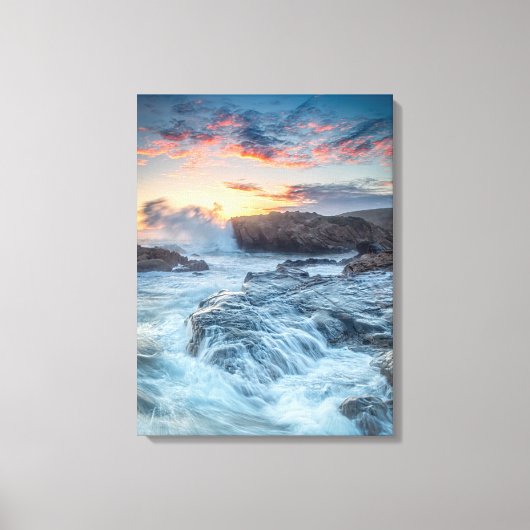 Kustlijn | Carmel California Canvas Afdruk (Voorkant)