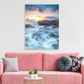 Kustlijn | Carmel California Canvas Afdruk (Insitu (Woonkamer))