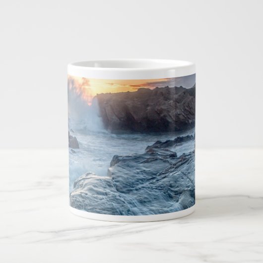 Kustlijn | Carmel California Grote Koffiekop (Voorkant)