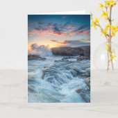 Kustlijn | Carmel California Kaart (Gele Bloem)