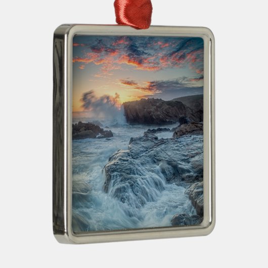Kustlijn | Carmel California Metalen Ornament (Rechts)