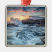 Kustlijn | Carmel California Metalen Ornament (Voorkant)