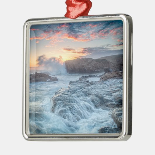 Kustlijn | Carmel California Metalen Ornament (Links)