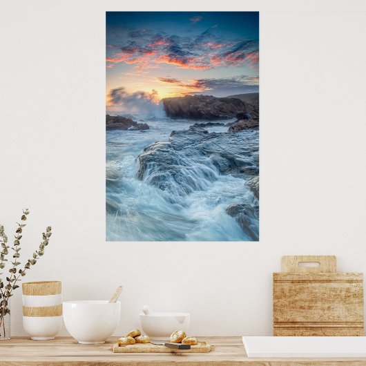 Kustlijn | Carmel California Poster (Keuken)