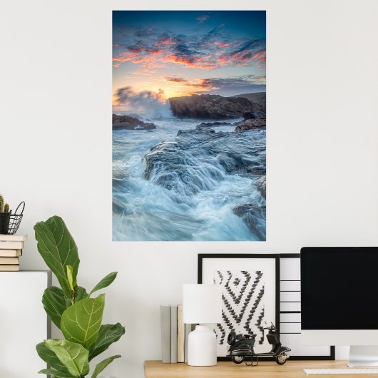 Kustlijn | Carmel California Poster (Thuiskantoor)