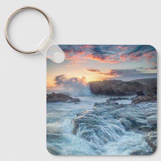 Kustlijn | Carmel California Sleutelhanger (Voorkant)