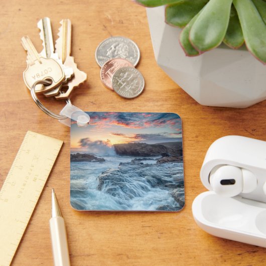 Kustlijn | Carmel California Sleutelhanger (Bureau)