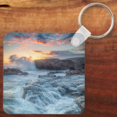 Kustlijn | Carmel California Sleutelhanger (Achterkant)