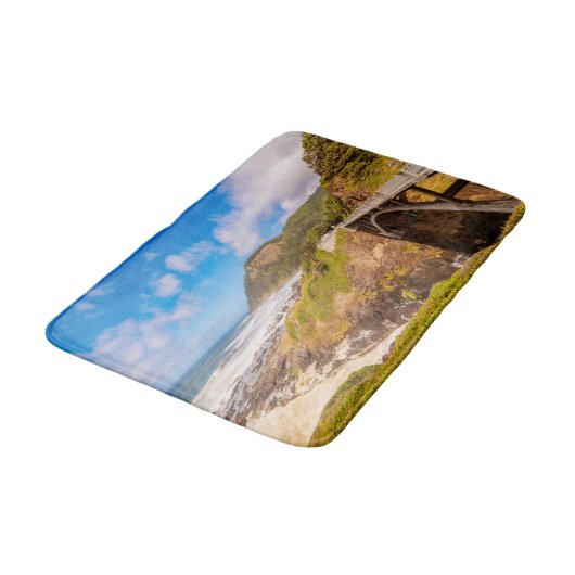 Kustlijn | Chasm, yachats, Oregon Badmat (Gekanteld)