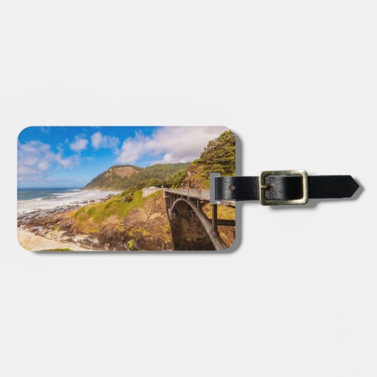 Kustlijn | Chasm, yachats, Oregon Bagagelabel (Voorkant horizontaal)