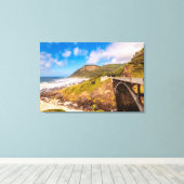 Kustlijn | Chasm, yachats, Oregon Canvas Afdruk (Insitu (Houten vloer))