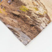 Kustlijn | Chasm, yachats, Oregon Fleece Deken (Hoek)