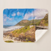 Kustlijn | Chasm, yachats, Oregon Sherpa Deken (Voorkant (horizontaal))