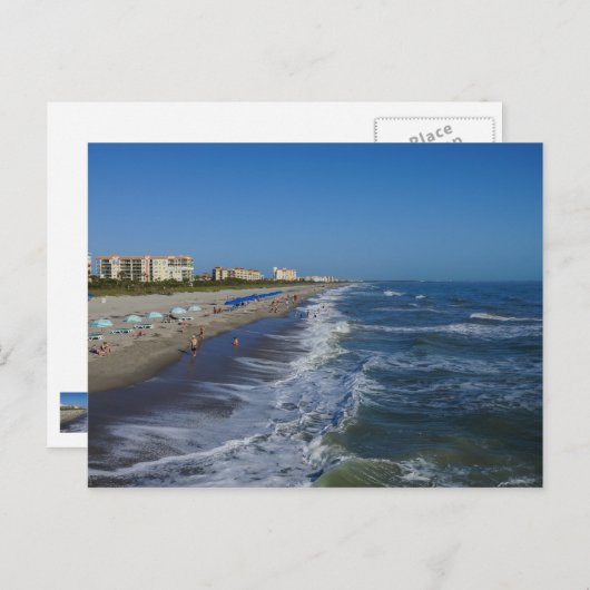 Kustlijn Cocoa Beach Briefkaart (Voorkant / Achterkant)