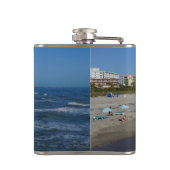 Kustlijn Cocoa Beach Heupfles (Achterkant)