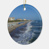 Kustlijn Cocoa Beach Keramisch Ornament (Links)