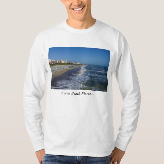 Kustlijn Cocoa Beach T-shirt (Voorkant)