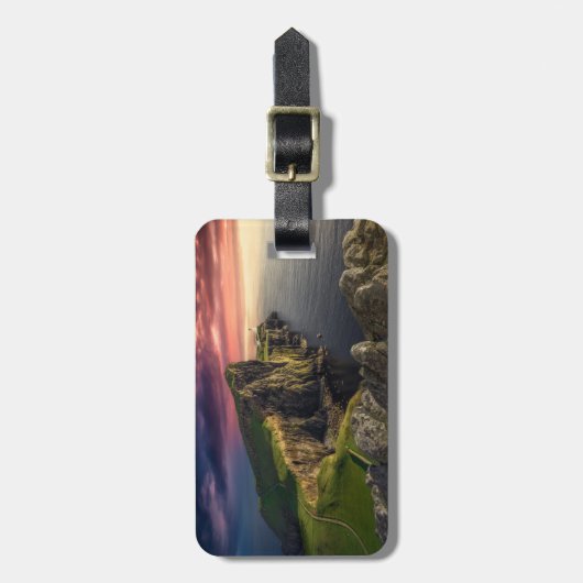 Kustlijn | Eiland Skye, Schotland Bagagelabel (Voorkant verticaal)