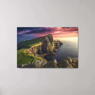 Kustlijn Eiland Skye, Schotland Canvas Afdruk