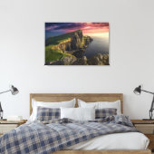 Kustlijn | Eiland Skye, Schotland Canvas Afdruk (Insitu (Slaapkamer))