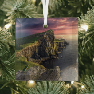 Kustlijn   Eiland Skye, Schotland Glas Ornament
