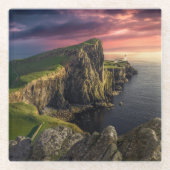 Kustlijn | Eiland Skye, Schotland Glazen Onderzetter (Voorkant)