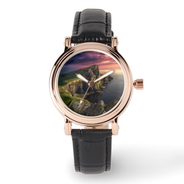 Kustlijn | Eiland Skye, Schotland Horloge (Voorkant)