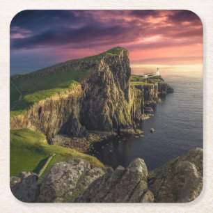Kustlijn Eiland Skye, Schotland Kartonnen Onderzetters