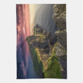 Kustlijn | Eiland Skye, Schotland Theedoek (Verticaal)