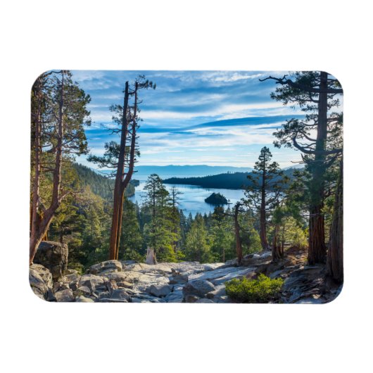 Kustlijn | Emerald Bay, Lake Tahoe, Californië Magneet (Horizontaal)