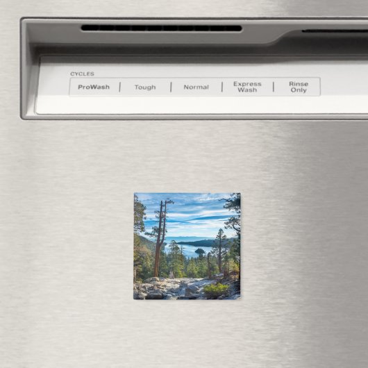 Kustlijn | Emerald Bay, Lake Tahoe, Californië Magneet (Insitu (Vaatwasser))