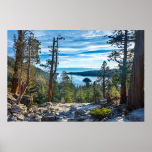 Kustlijn Emerald Bay, Lake Tahoe, Californië Poster