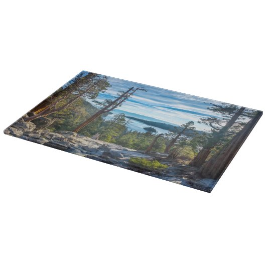 Kustlijn | Emerald Bay, Lake Tahoe, Californië Snijplank (Hoek)