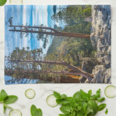 Kustlijn | Emerald Bay, Lake Tahoe, Californië Theedoek (Gevouwen)