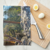 Kustlijn | Emerald Bay, Lake Tahoe, Californië Theedoek (Quarter Fold)