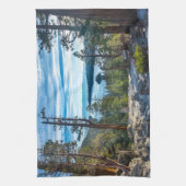 Kustlijn | Emerald Bay, Lake Tahoe, Californië Theedoek (Verticaal)