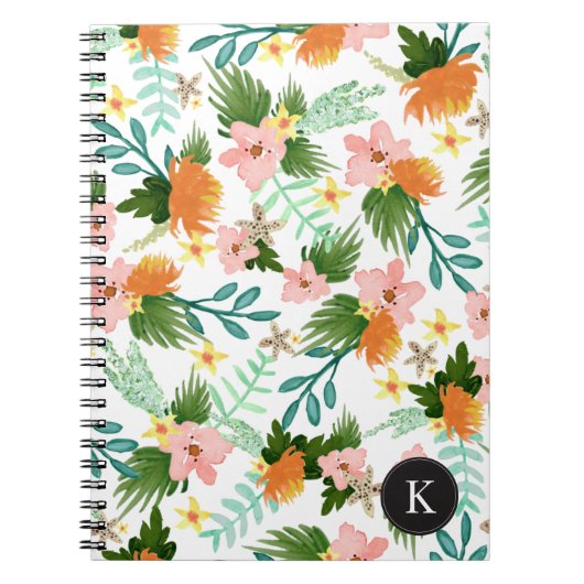 Kustlijn Floral Notitieboek (Voorkant)