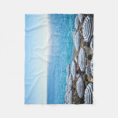 Kustlijn | Frans Riviera, Nice Frankrijk Fleece Deken (Voorkant)